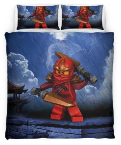 Housse De Couette Kai Ninjago Parure de lit Ensemble De Literie