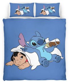 Housse De Couette Lilo & Stitch 02 Parure de lit Ensemble De Literie