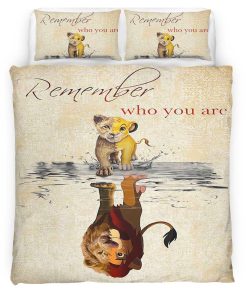 Housse De Couette Le Roi Lion « Souviens-toi qui tu es » Parure de lit Ensemble De Literie