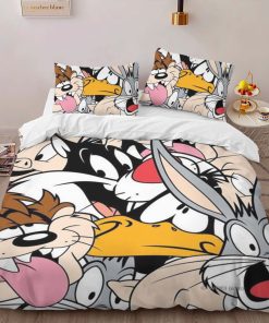 Alternative view of Housse De Couette Looney Tunes Tous les personnages 01 Parure de lit Ensemble De Literie