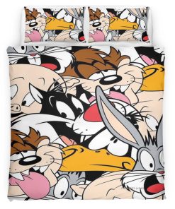 Housse De Couette Looney Tunes Tous les personnages 01 Parure de lit Ensemble De Literie