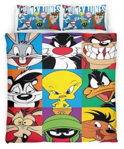 Housse De Couette Looney Tunes Tous les personnages 02 Parure de lit Ensemble De Literie