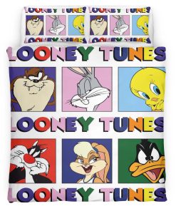 Housse De Couette Looney Tunes Tous les personnages 06 Parure de lit Ensemble De Literie