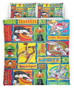 Housse De Couette Looney Tunes Tous les personnages 07 Parure de lit Ensemble De Literie