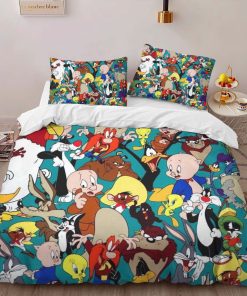 Alternative view of Housse De Couette Looney Tunes Tous les personnages 14 Parure de lit Ensemble De Literie
