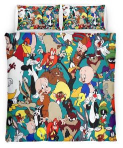 Housse De Couette Looney Tunes Tous les personnages 14 Parure de lit Ensemble De Literie