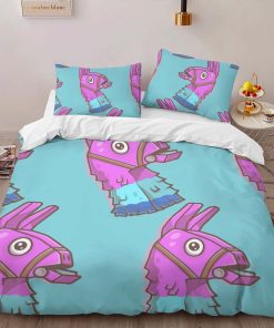 Alternative view of Housse De Couette Lama de Butin Fortnite 3 Parure de lit Ensemble De Literie