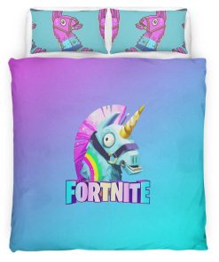 Housse De Couette Lama de Butin Fortnite 4 Parure de lit Ensemble De Literie