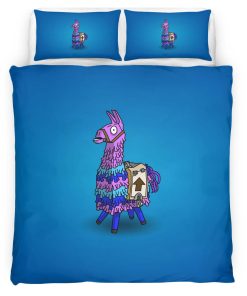 Housse De Couette Lama de Butin Fortnite 6 Parure de lit Ensemble De Literie