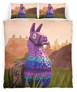 Housse De Couette Lama de Butin Fortnite Battle Royale Parure de lit Ensemble De Literie