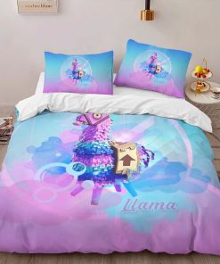 Alternative view of Housse De Couette Lama de Butin Fortnite Secret Parure de lit Ensemble De Literie