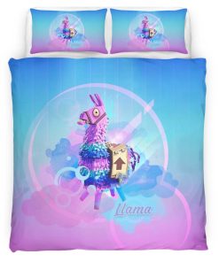 Housse De Couette Lama de Butin Fortnite Secret Parure de lit Ensemble De Literie