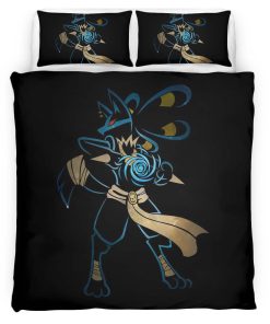 Housse De Couette Lucario Pokémon 14 Parure de lit Ensemble De Literie