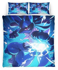 Housse De Couette Lucario Pokémon 9 Parure de lit Ensemble De Literie