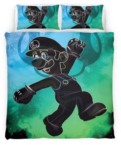 Housse De Couette Luigi Super Mario 2 Parure de lit Ensemble De Literie