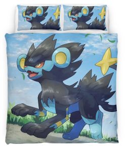 Housse De Couette Luxray Pokémon 3 Parure de lit Ensemble De Literie