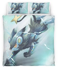 Housse De Couette Luxray Pokémon 4 Parure de lit Ensemble De Literie