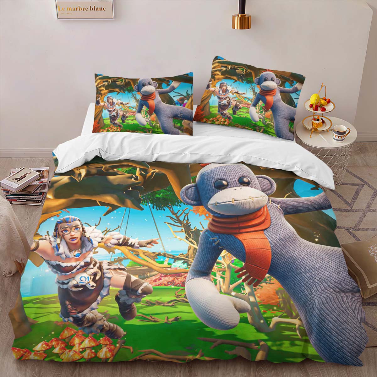 Housse De Couette Mon Voisin Totoro Endormi Parure de lit Ensemble De Literie – Image 2