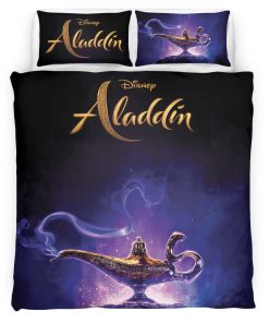 Housse De Couette Lampe magique d’Aladdin Parure de lit Ensemble De Literie