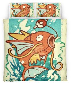 Housse De Couette Magicarpe Shiny Pokémon Eau 2 Parure de lit Ensemble De Literie