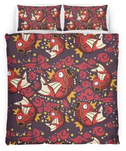 Housse De Couette Magicarpe Shiny Pokémon Eau Parure de lit Ensemble De Literie