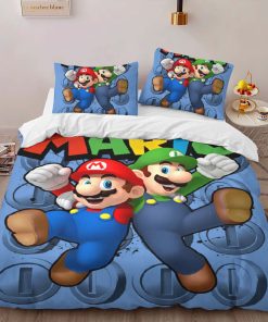Alternative view of Housse De Couette Mario et Luigi Super Mario 2 Parure de lit Ensemble De Literie