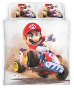 Housse De Couette Mario dans Mario Kart Monde Parure de lit Ensemble De Literie