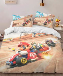 Alternative view of Housse De Couette Mario dans Mario Kart Monde 3 Parure de lit Ensemble De Literie