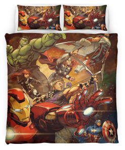 Housse De Couette Avengers Marvel 1001 Parure de lit Ensemble De Literie