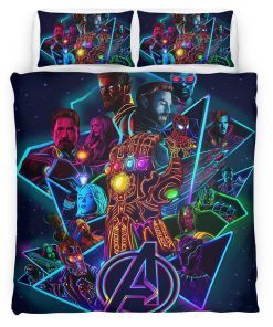 Housse De Couette Avengers Marvel 1006 Parure de lit Ensemble De Literie