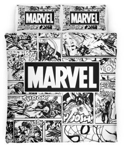 Housse De Couette Avengers Marvel 1010 Parure de lit Ensemble De Literie
