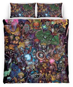 Housse De Couette Avengers Marvel 1011 Parure de lit Ensemble De Literie