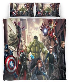 Housse De Couette Avengers Marvel 1023 Parure de lit Ensemble De Literie
