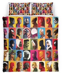 Housse De Couette Avengers Marvel 1027 Parure de lit Ensemble De Literie