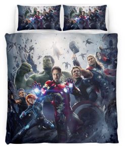 Housse De Couette Avengers Marvel 1035 Parure de lit Ensemble De Literie