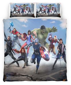 Housse De Couette Avengers Marvel 1036 Parure de lit Ensemble De Literie
