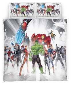 Housse De Couette Avengers Marvel 1037 Parure de lit Ensemble De Literie