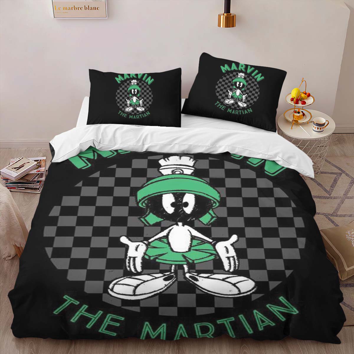 Housse De Couette Marvin le Martien Looney Tunes 02 Parure de lit Ensemble De Literie – Image 2