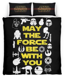 Housse De Couette May the Force Be With You – Icône Star Wars Parure de lit Ensemble De Literie