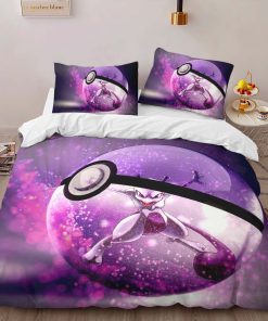 Alternative view of Housse De Couette Mewtwo Pokémon Psy et Poké Ball Parure de lit Ensemble De Literie
