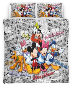 Housse De Couette Mickey Mouse – Friends Parure de lit Ensemble De Literie