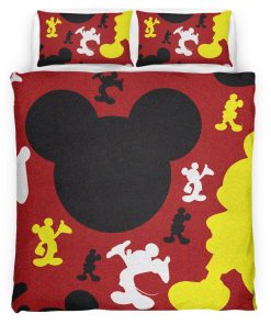 Housse De Couette Silhouette Mickey Mouse Parure de lit Ensemble De Literie
