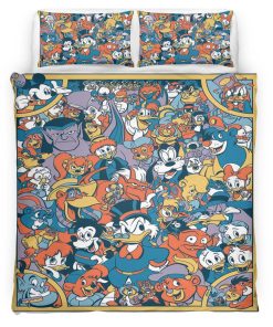 Housse De Couette Mickey Mouse et ses amis 12 Parure de lit Ensemble De Literie