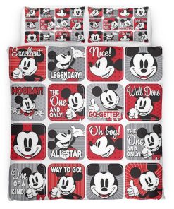 Housse De Couette Mickey Mouse et ses amis 14 Parure de lit Ensemble De Literie