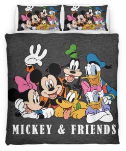 Housse De Couette Mickey Mouse et ses amis 16 Parure de lit Ensemble De Literie