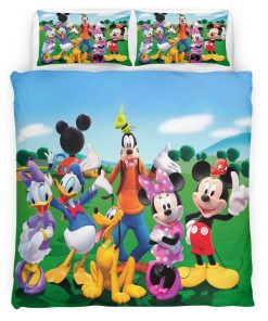 Housse De Couette Mickey Mouse et ses amis 2 Parure de lit Ensemble De Literie