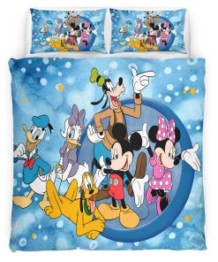 Housse De Couette Mickey Mouse et ses amis 8 Parure de lit Ensemble De Literie