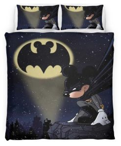 Housse De Couette Mickey et Batman – The Dark Knight Parure de lit Ensemble De Literie