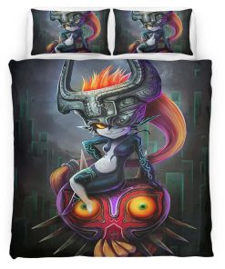 Housse De Couette Midna Masque de Majora The Legend of Zelda Parure de lit Ensemble De Literie