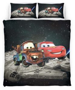 Housse De Couette Flash McQueen et Martin – Cars Parure de lit Ensemble De Literie